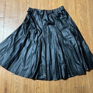 Sam’s Fashion Pleather Midi Skirt